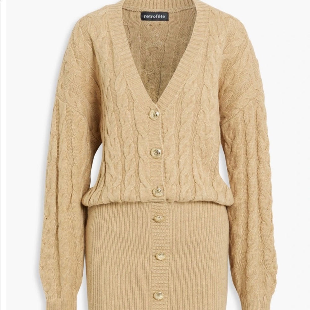 Retrofete Tala cable knit mini dress